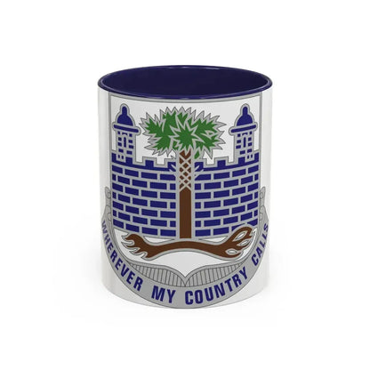 118th Infantry Regiment (U.S. Army) Accent Coffee Mug 11oz Navy - Go Mug Yourself