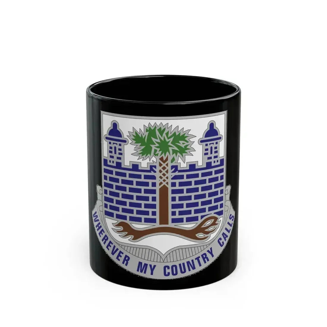 118th Infantry Regiment (U.S. Army) Black Coffee Mug 11oz - Go Mug Yourself