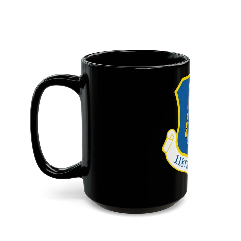 118th Wing ANG (U.S. Air Force) Black Coffee Mug-Go Mug Yourself