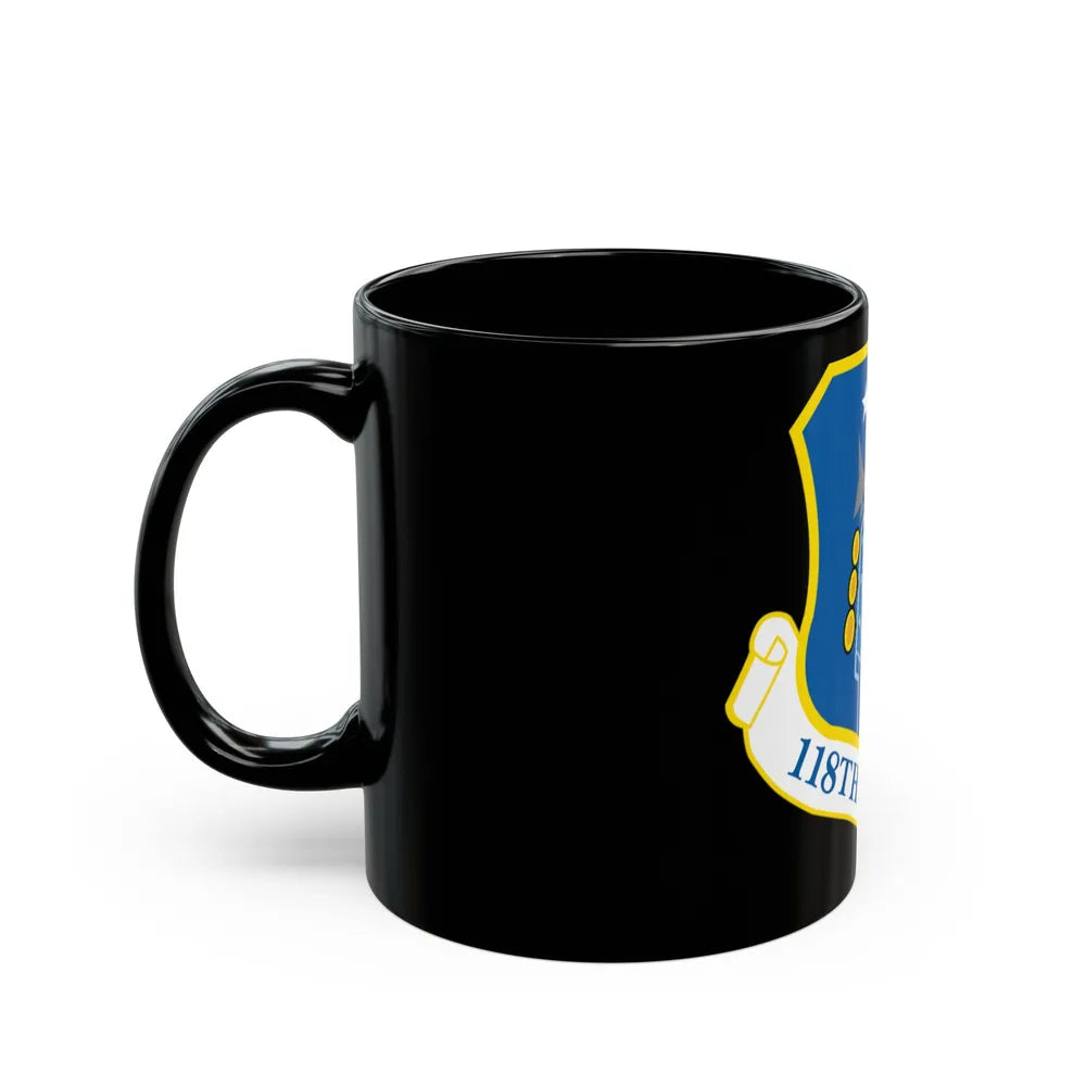 118th Wing ANG (U.S. Air Force) Black Coffee Mug-Go Mug Yourself