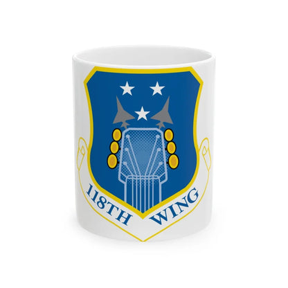 118th Wing ANG (U.S. Air Force) White Coffee Mug-11oz-Go Mug Yourself