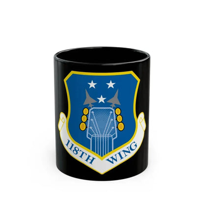 118th Wing ANG (U.S. Air Force) Black Coffee Mug 11oz - Go Mug Yourself