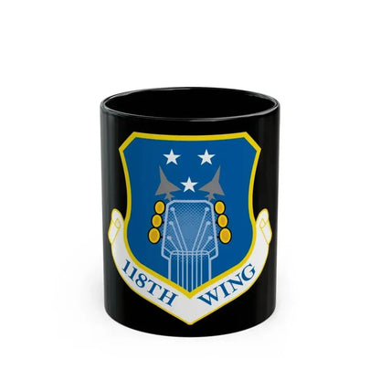 118th Wing ANG (U.S. Air Force) Black Coffee Mug 11oz - Go Mug Yourself