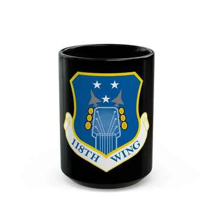118th Wing ANG (U.S. Air Force) Black Coffee Mug 15oz - Go Mug Yourself