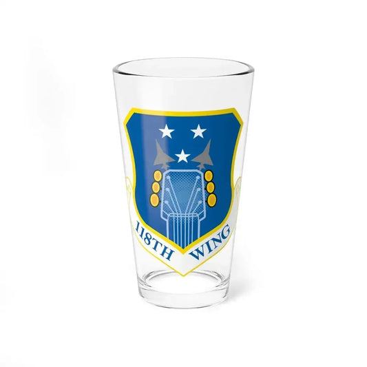 118th Wing ANG (U.S. Air Force) Pint Glass 16oz 16oz - Go Mug Yourself
