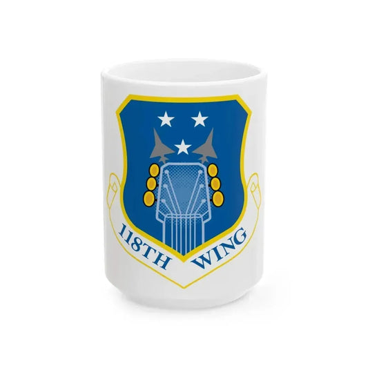 118th Wing ANG (U.S. Air Force) White Coffee Mug 15oz - Go Mug Yourself