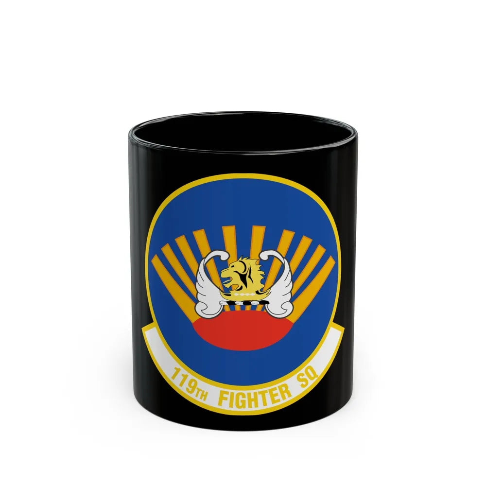 119 Fighter Squadron (U.S. Air Force) Black Coffee Mug-11oz-Go Mug Yourself