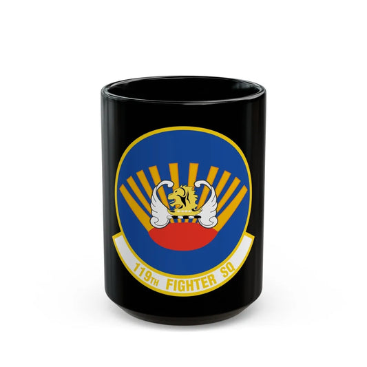 119 Fighter Squadron (U.S. Air Force) Black Coffee Mug-15oz-Go Mug Yourself