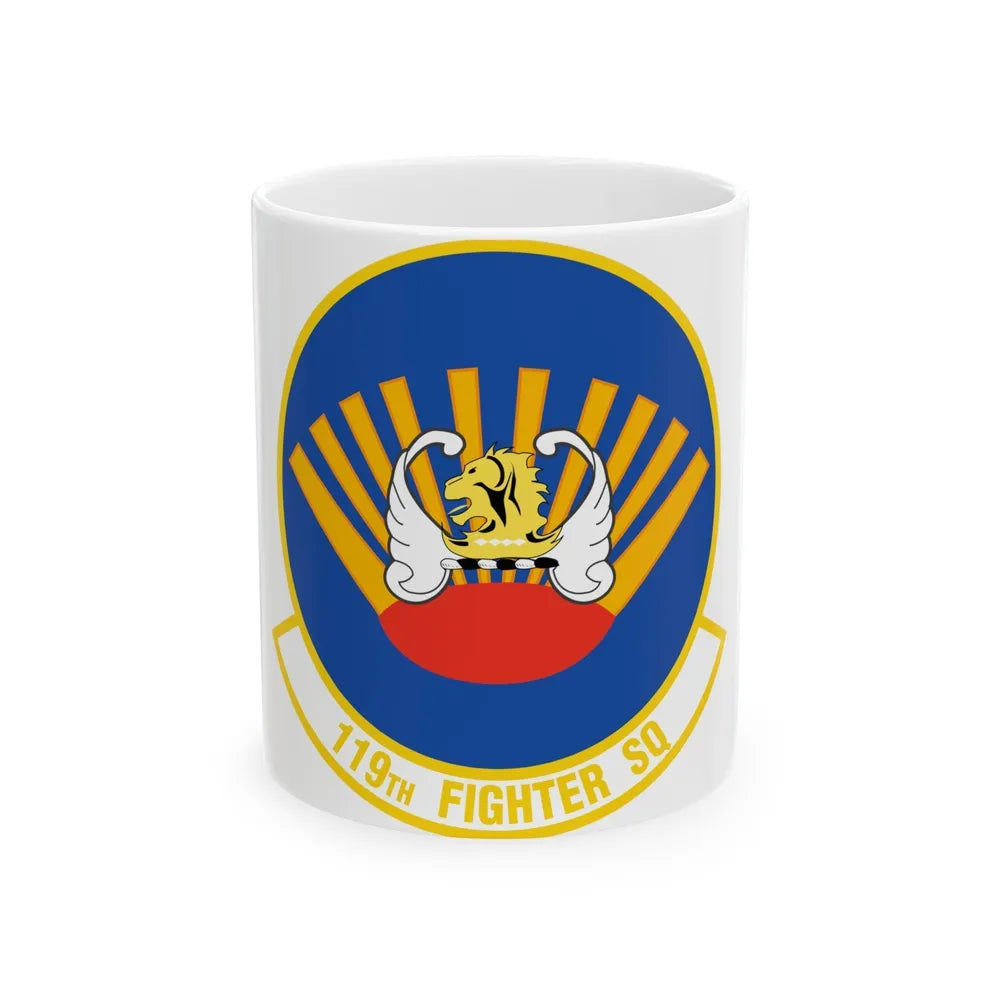 119 Fighter Squadron (U.S. Air Force) White Coffee Mug-11oz-Go Mug Yourself