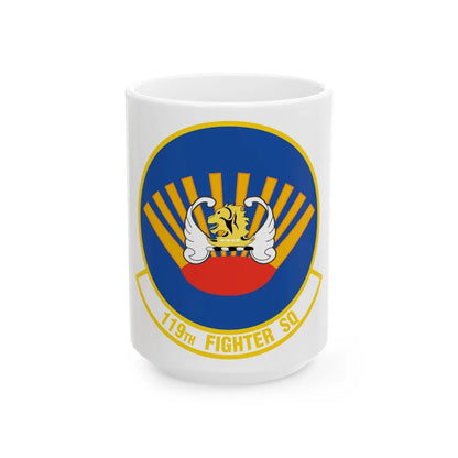 119 Fighter Squadron (U.S. Air Force) White Coffee Mug-15oz-Go Mug Yourself