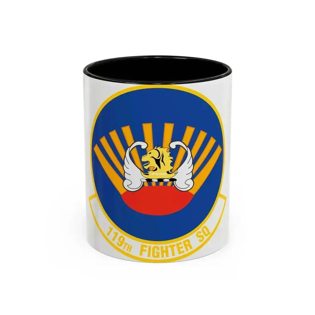 119 Fighter Squadron (U.S. Air Force) Accent Coffee Mug 11oz Black - Go Mug Yourself