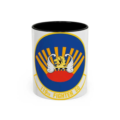 119 Fighter Squadron (U.S. Air Force) Accent Coffee Mug 11oz Black - Go Mug Yourself