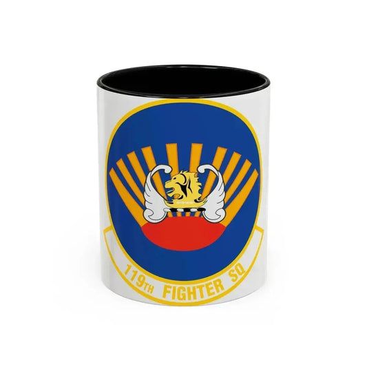 119 Fighter Squadron (U.S. Air Force) Accent Coffee Mug 11oz Black - Go Mug Yourself