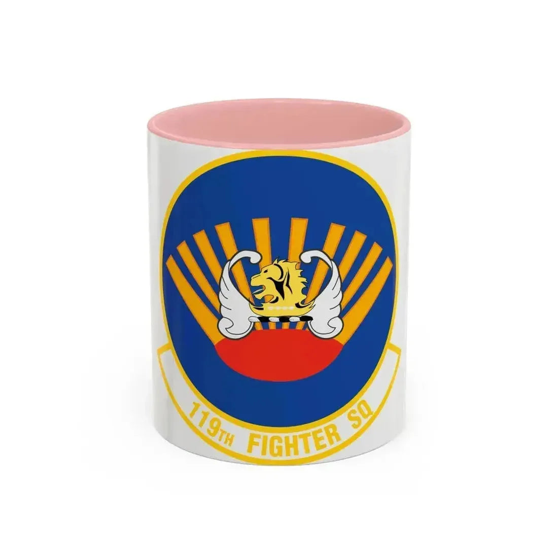 119 Fighter Squadron (U.S. Air Force) Accent Coffee Mug 11oz Pink - Go Mug Yourself