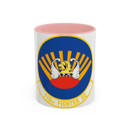 119 Fighter Squadron (U.S. Air Force) Accent Coffee Mug 11oz Pink - Go Mug Yourself
