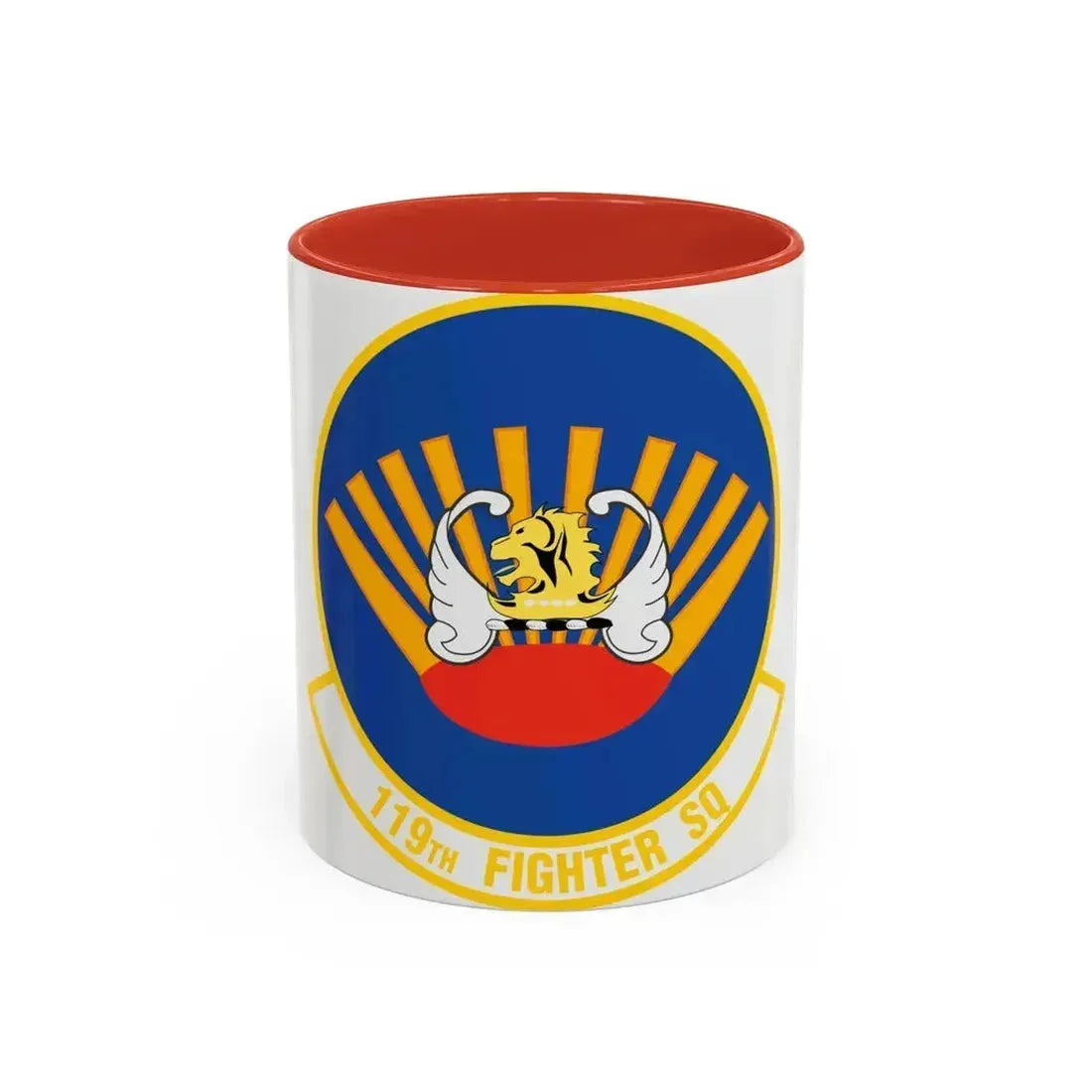 119 Fighter Squadron (U.S. Air Force) Accent Coffee Mug 11oz Red - Go Mug Yourself