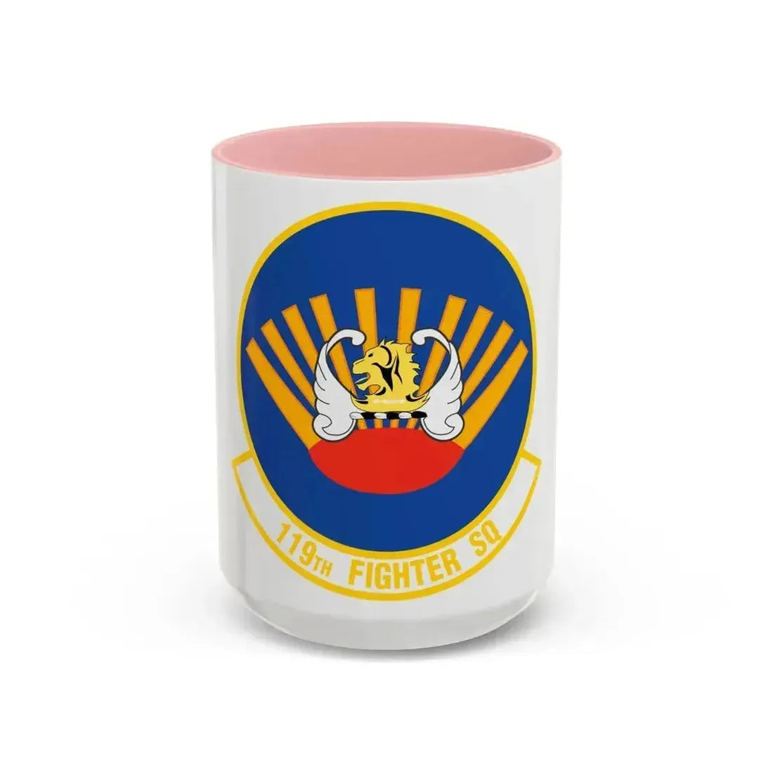 119 Fighter Squadron (U.S. Air Force) Accent Coffee Mug 15oz Pink - Go Mug Yourself