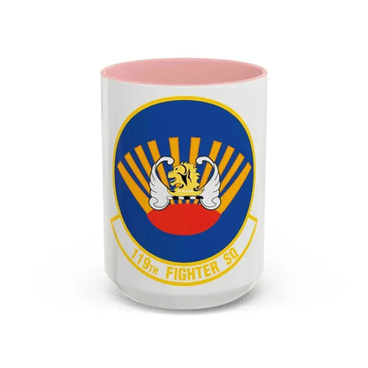 119 Fighter Squadron (U.S. Air Force) Accent Coffee Mug 15oz Pink - Go Mug Yourself