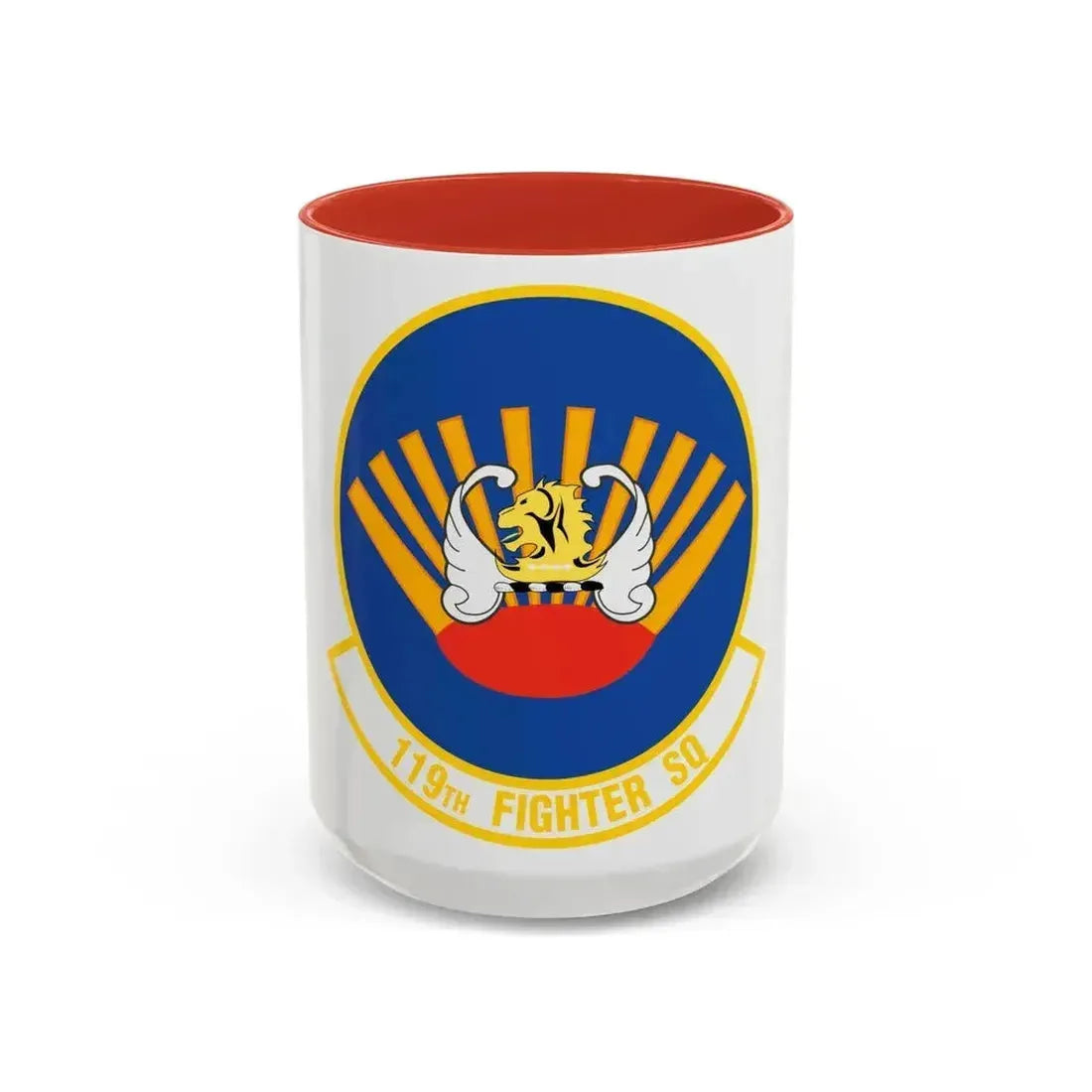 119 Fighter Squadron (U.S. Air Force) Accent Coffee Mug 15oz Red - Go Mug Yourself