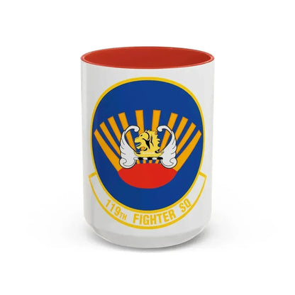 119 Fighter Squadron (U.S. Air Force) Accent Coffee Mug 15oz Red - Go Mug Yourself