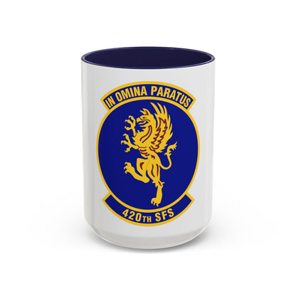 420th Security Forces Squadron (U.S. Air Force) Accent Coffee Mug
