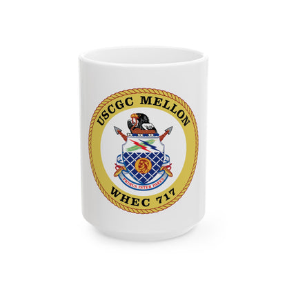 USCG Mellon WHEC 717 Gold Anniversary (U.S. Coast Guard) White Coffee Mug