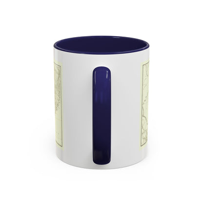 Asia - Kirin, Harbin, Vladivostok (1905) (Map) Accent Coffee Mug