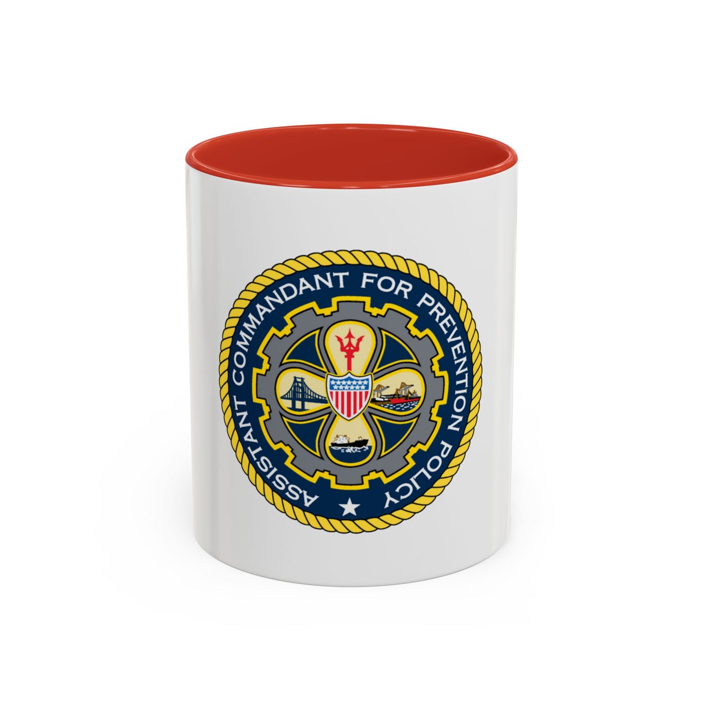 USCG Assistant Commandant for Prevention Policy (U.S. Coast Guard) Accent Coffee Mug