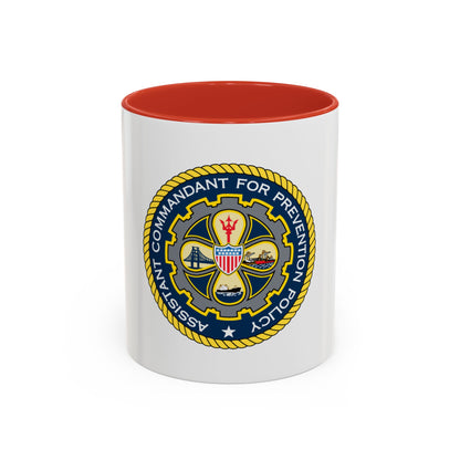USCG Assistant Commandant for Prevention Policy (U.S. Coast Guard) Accent Coffee Mug