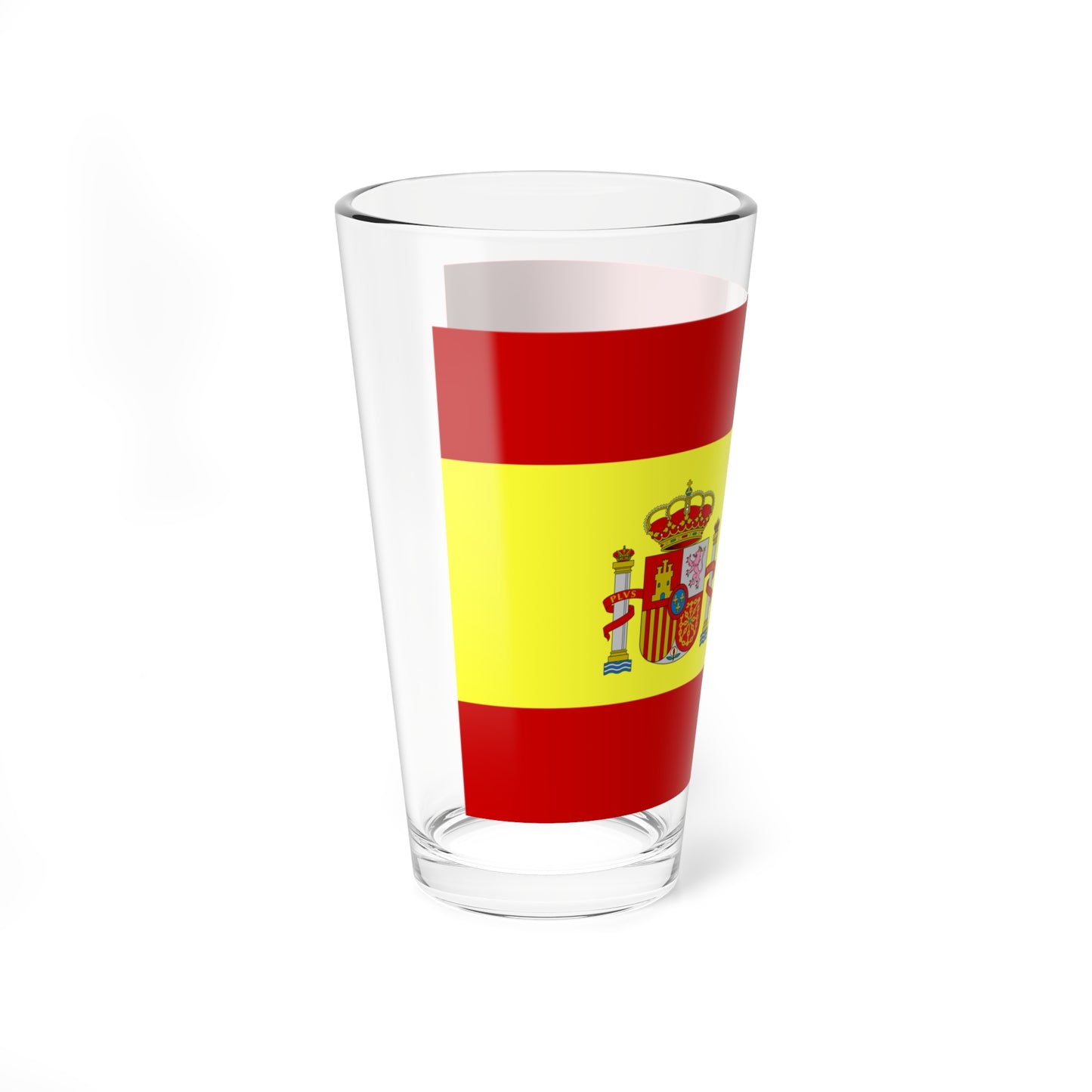 Flag of Spain light colors (Spain) Pint Glass 16oz