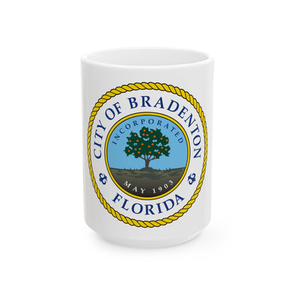 Seal of Bradenton Florida - White Coffee Mug
