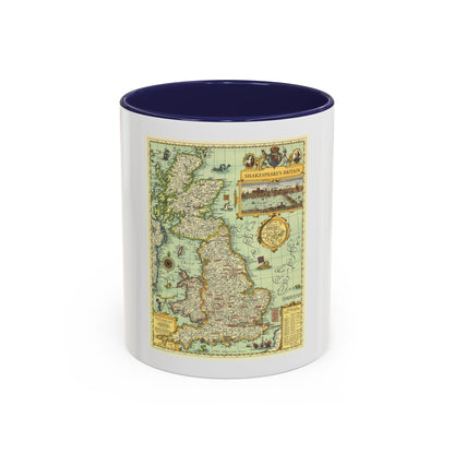 Great Britain - Shakespeare's (1964) (Map) Accent Coffee Mug