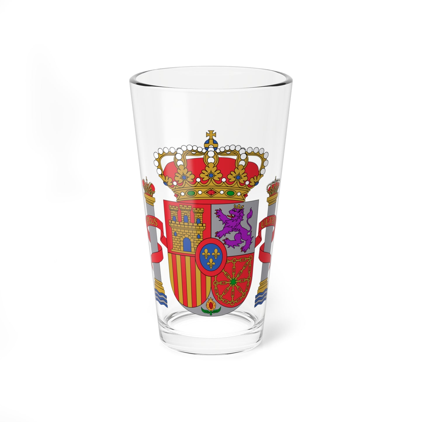 Escudo de España nuevo diseño (Spain) (Coat of Arms) Pint Glass 16oz