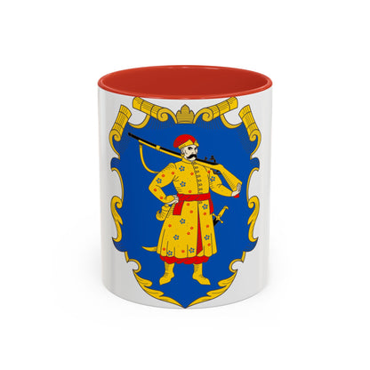 Coat of arms of the Zaporozhian Host - Accent Coffee Mug