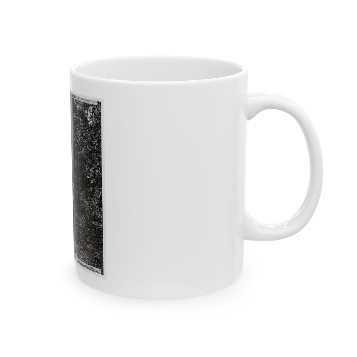 Atlanta, Georgia (Vicinity). Spot In Woods Where Gen. James B. Mcpherson Was Killed, July 22, 1864-2 (U.S. Civil War) White Coffee Mug