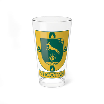 Coat of arms of Yucatan (Mexico) (Coat of Arms) Pint Glass 16oz
