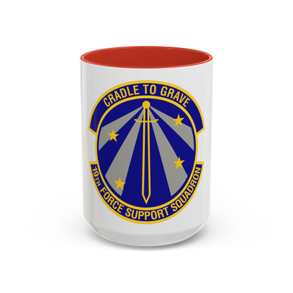 19th Force Support Squadron (U.S. Air Force) Accent Coffee Mug