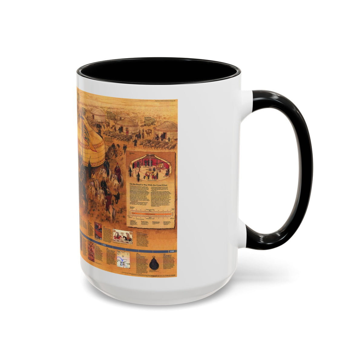 Mongols, The (1996) (Map) Accent Coffee Mug