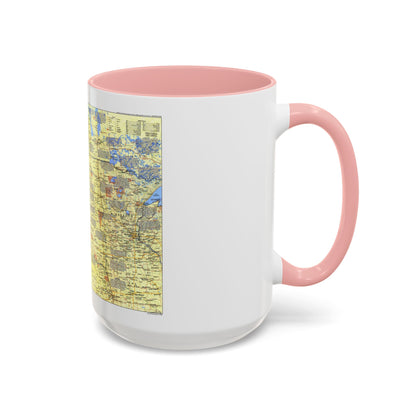 USA - Northern Plains 1 (1986) (Map) Accent Coffee Mug
