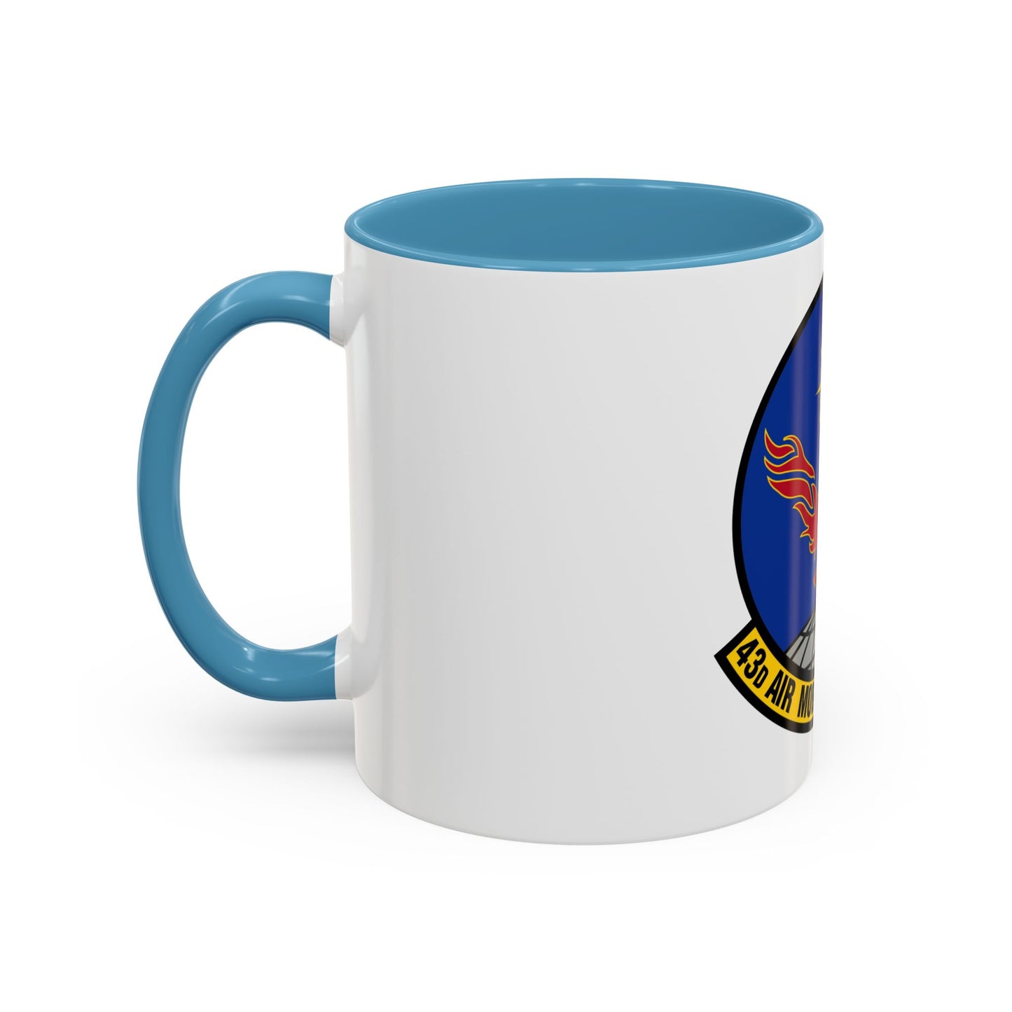 43 Air Mobility Squadron AMC (U.S. Air Force) Accent Coffee Mug