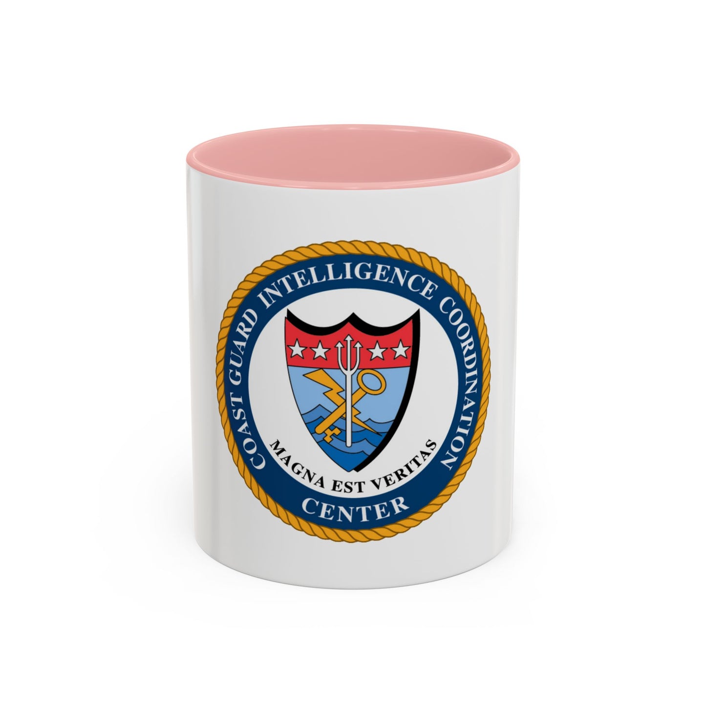 USCG Intelligence Coordination Ctr (U.S. Coast Guard) Accent Coffee Mug