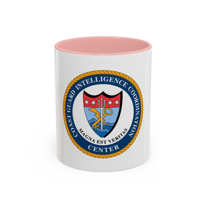 USCG Intelligence Coordination Ctr (U.S. Coast Guard) Accent Coffee Mug