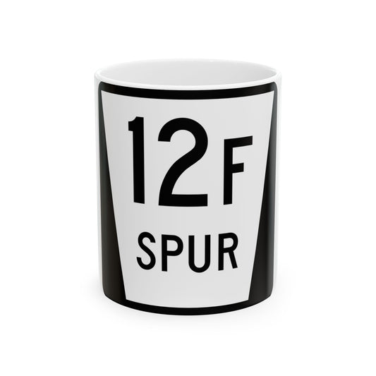 N SPUR 12F (Nebraska) (Road Sign) White Coffee Mug