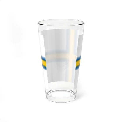 Norrlandsflaggan (Sweden) Pint Glass 16oz