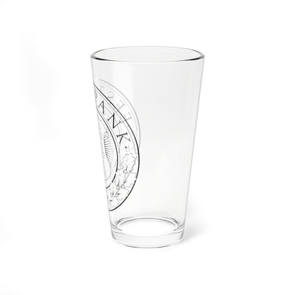 Seal of the Bank of Estonia (Estonia) (Coat of Arms) Pint Glass 16oz