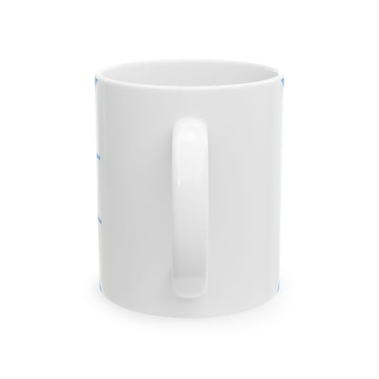 Oficial al mando de un ala FAA bandera (Argentina) White Coffee Mug