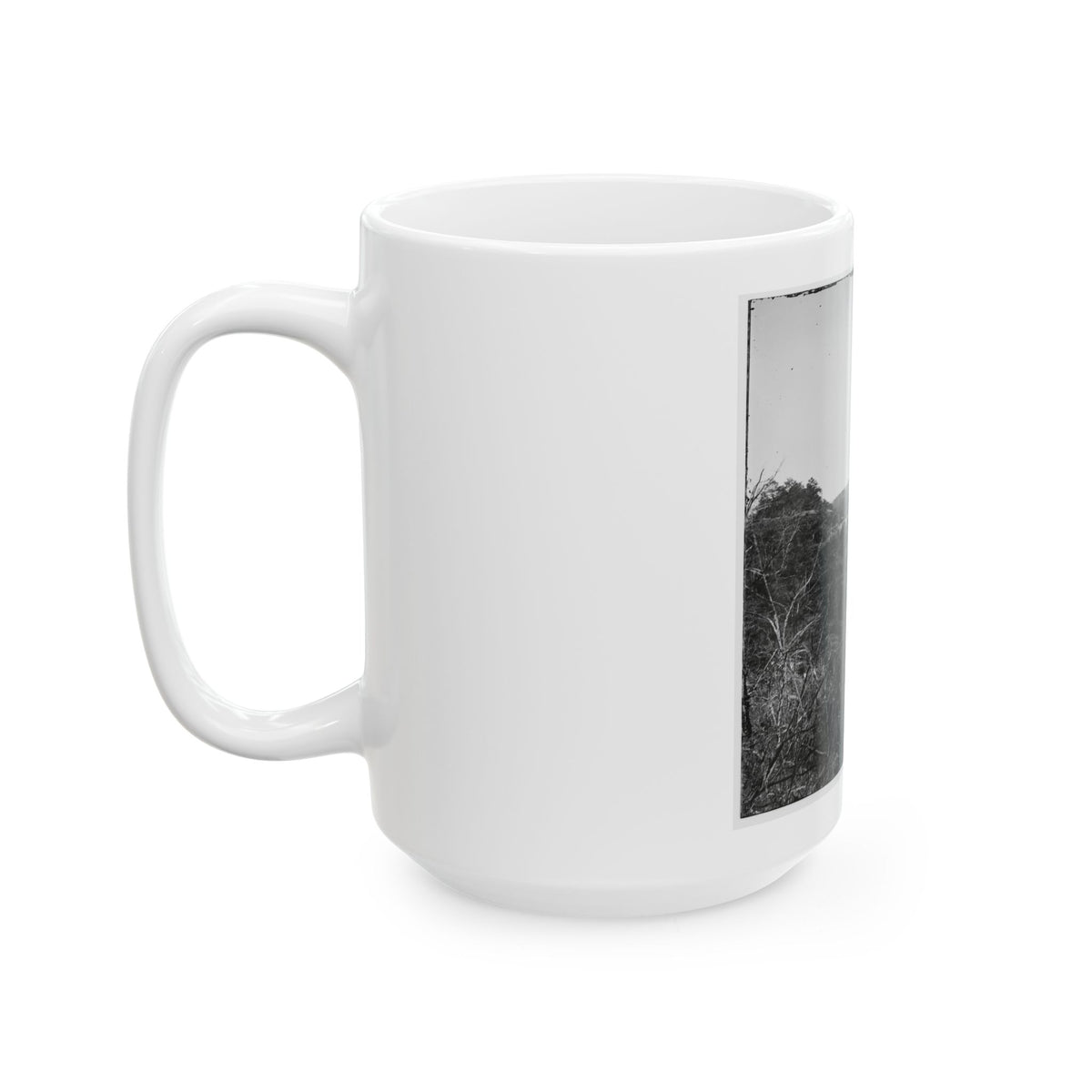 Broadway Landing, Virginia. Where Butler's Troops Crossed The Appomattox River (U.S. Civil War) White Coffee Mug