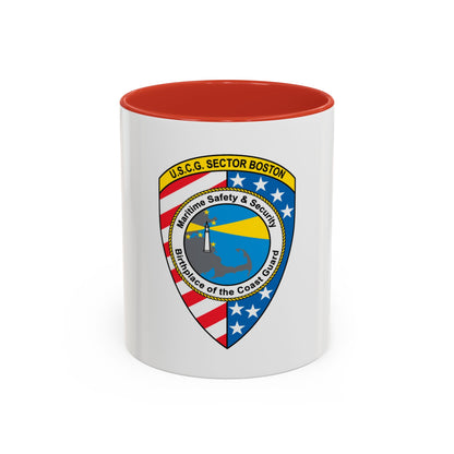 USCG Sector Boston (U.S. Coast Guard) Accent Coffee Mug