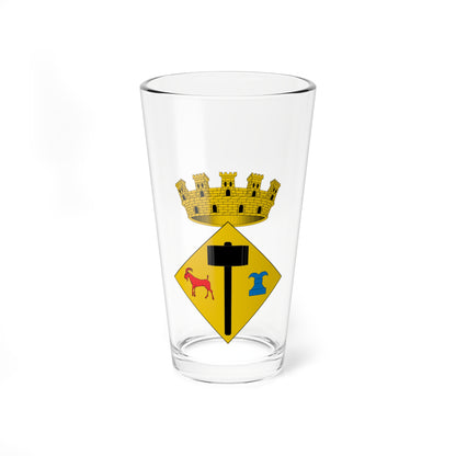 Escudo de Massanet de Cabrenys (Spain) (Coat of Arms) Pint Glass 16oz