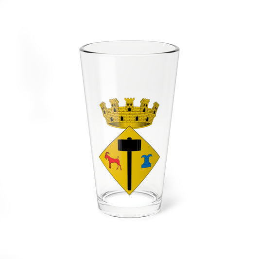 Escudo de Massanet de Cabrenys (Spain) (Coat of Arms) Pint Glass 16oz